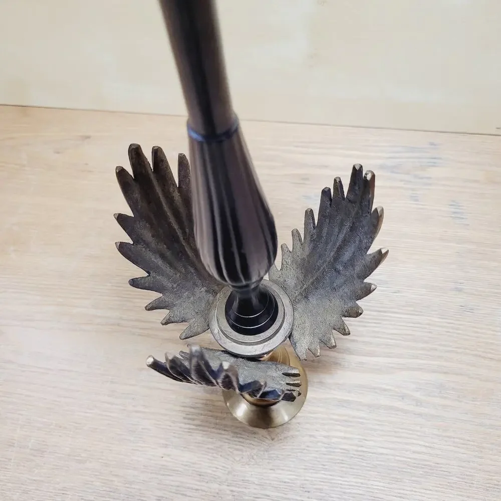 Vintage Palm Tree Brass Candle Stick Holder 13